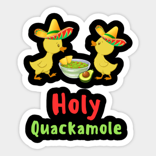 Cute ducklings with Sombrero celebrating Cinco de Mayo Sticker